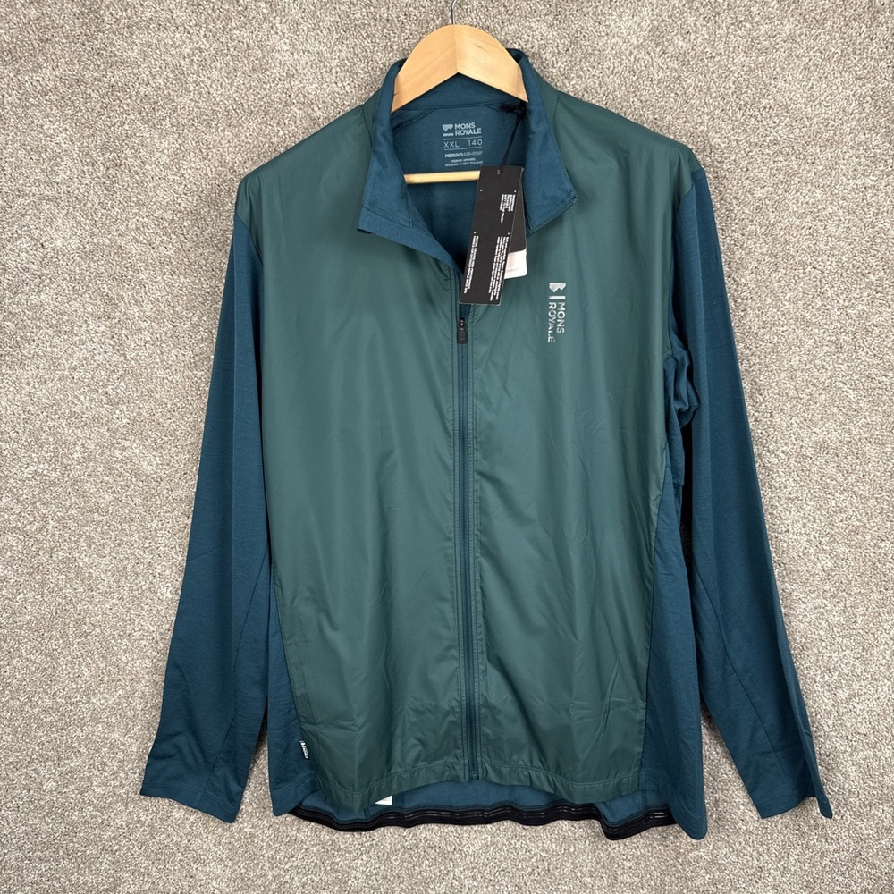 Mons Royale Evergreen Redwood Wind Jersey Ultra-Lite‎ Cycling MTB Men's XXL NEW